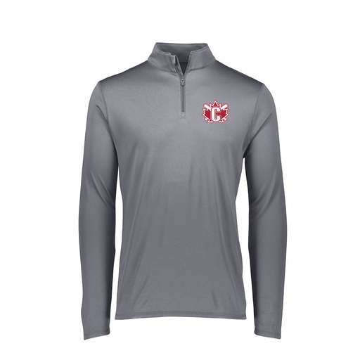 [FTLQFLGY-FAXS-LOGO2] Decker Women's Flex-Lite 1/4 Zip Shirt (Female Adult XS, Gray, Logo 2)