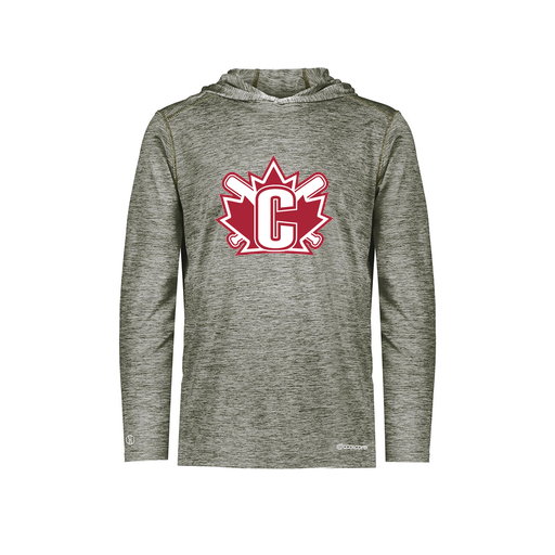 [FOLHCGGY-YS-LOGO2] Decker Youth Charge Hoodie (Youth S, Gray, Logo 2)